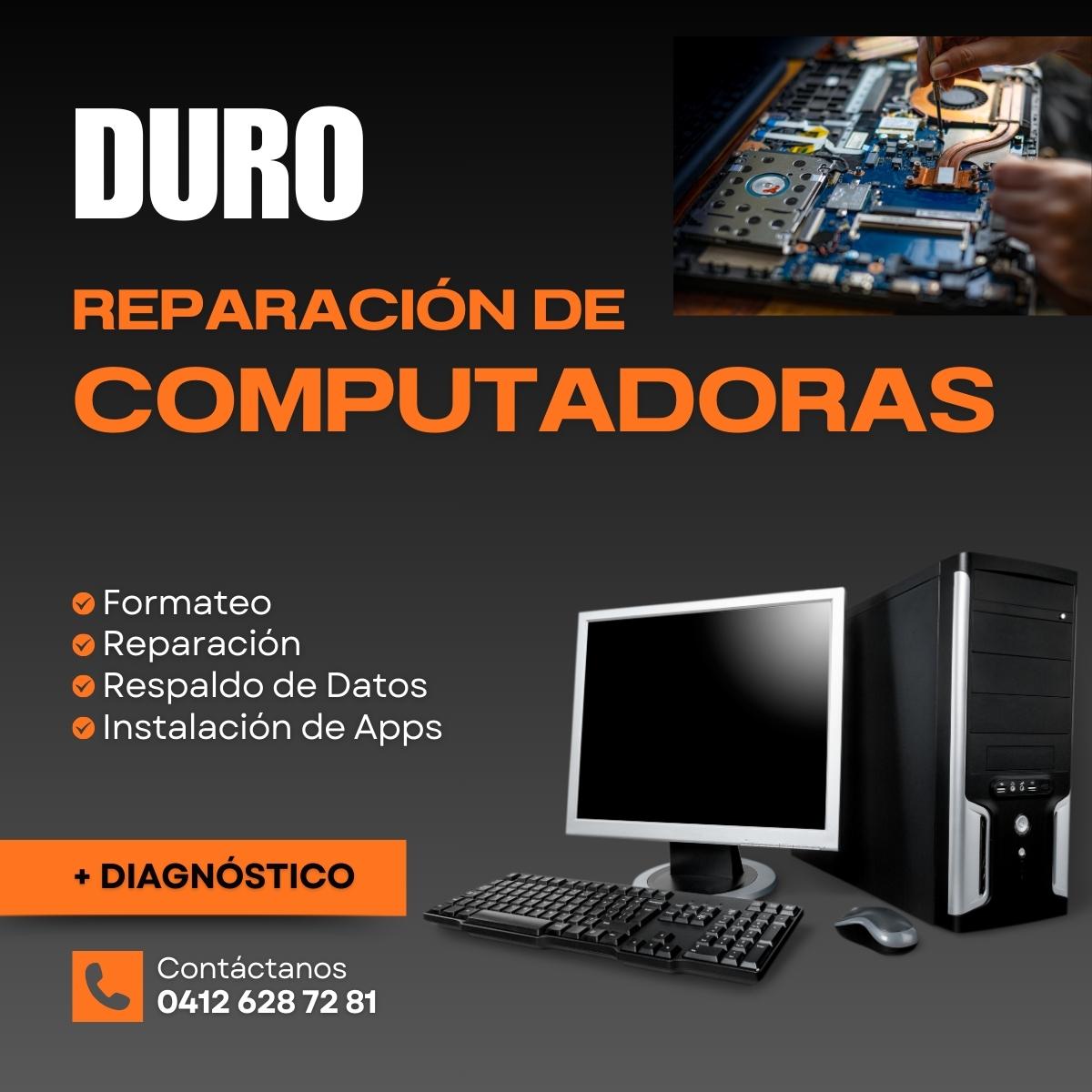 precio reparacion de computadoras laptops equipos maquinas